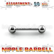 blk229b straight barbells surgical steel 316l nipple