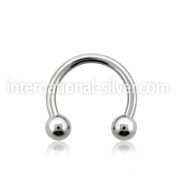 blk22a horseshoes surgical steel 316l belly button