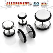 blk271 cheaters  illusion plugs and tapers surgical steel 316l belly button