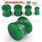 blk273 plugs gauges organic body jewelry ear lobe