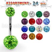 blk298 belly rings surgical steel 316l belly button