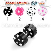 blk307 cheaters  illusion plugs and tapers acrylic body jewelry belly button