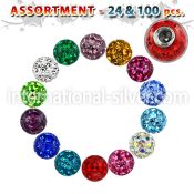 blk316 loose body jewelry parts surgical steel 316l belly button