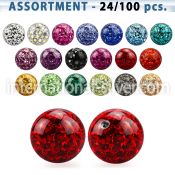 blk319 loose body jewelry parts surgical steel 316l belly button