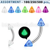 blk360 micro curved barbells surgical steel 316l with acrylic parts eyebrow