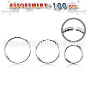 blk435 seamless segment rings silver 925 nose