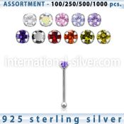 blk452 nose bone silver 925 nose