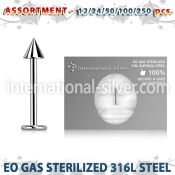 blk471 labrets lip rings surgical steel 316l labrets chin