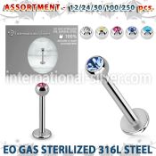 blk485 labrets lip rings surgical steel 316l labrets chin