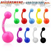 blk492 belly rings acrylic body jewelry nose