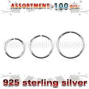 blk516 seamless segment rings silver 925 nose