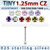 blk518 nose bone silver 925 nose