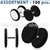 blk680 acrylic cheater fake plugs o rings 3mm 5mm 100pcs