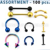 blk89 horseshoes anodized surgical steel 316l belly button