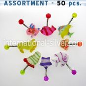 blk91 belly rings surgical steel 316l with acrylic parts belly button