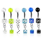 bndidc belly rings surgical steel 316l with acrylic parts belly button