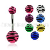 bndxj belly rings surgical steel 316l with acrylic parts belly button