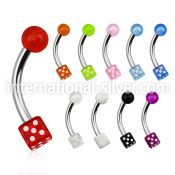 bnedi micro curved barbells surgical steel 316l with acrylic parts eyebrow