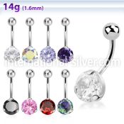 bnrdz8 belly rings surgical steel 316l belly button