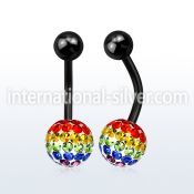 bntfr8g belly rings anodized surgical steel 316l belly button