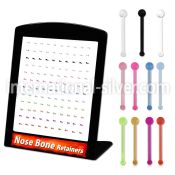 brac29 board w 120 flexible nose bone retainer ball shaped tops