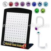 brbiswm l shape nose studs bioflex ptfe nose