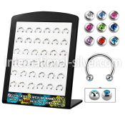 brbjmx3 horseshoes surgical steel 316l eyebrow