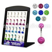 brbn6 belly rings surgical steel 316l belly button