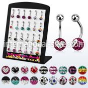 brbn7 belly rings surgical steel 316l belly button