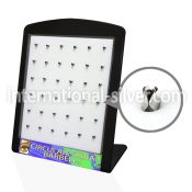 brey4 displays acrylic body jewelry belly button