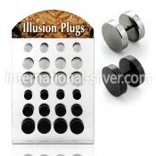 bripf3 cheaters  illusion plugs and tapers anodized surgical steel 316l belly button