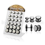 bripr cheaters  illusion plugs and tapers surgical steel 316l belly button