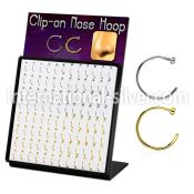 brmcln1 fake illusion body jewelry anodized surgical steel 316l nose