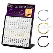 brmcln3 fake illusion body jewelry anodized surgical steel 316l nose