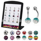 brmix28 belly rings surgical steel 316l belly button