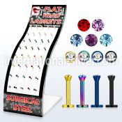 brmlb12 labrets lip rings anodized surgical steel 316l labrets chin