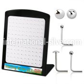 brmnsb l shape nose studs silver 925 nose