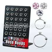 brnhm18 nose hoop silver 925 nose