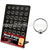 brnhm6 nose hoop silver 925 nose