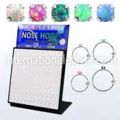 brnhmx24 nose hoop silver 925 nose