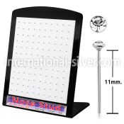 brnyc bend it to fit nose studs silver 925 nose