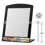 brnyczc bend it to fit nose studs silver 925 nose