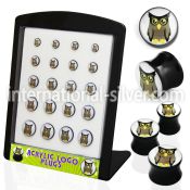 brpg103 plugs gauges acrylic body jewelry ear lobe