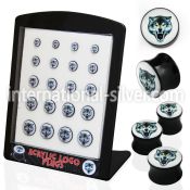 brpg105 plugs gauges acrylic body jewelry ear lobe