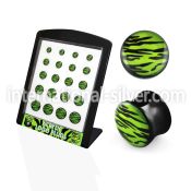 brpg129 plugs gauges acrylic body jewelry ear lobe