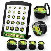 brpg169 plugs gauges acrylic body jewelry ear lobe