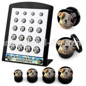 brpg175 plugs gauges acrylic body jewelry ear lobe