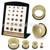 brpg214 crocodile wood single flare tunnels 24pcs