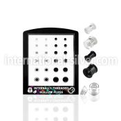 brpg78 tunnels gauges acrylic body jewelry ear lobe