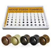 brpg95 tunnels gauges organic body jewelry ear lobe